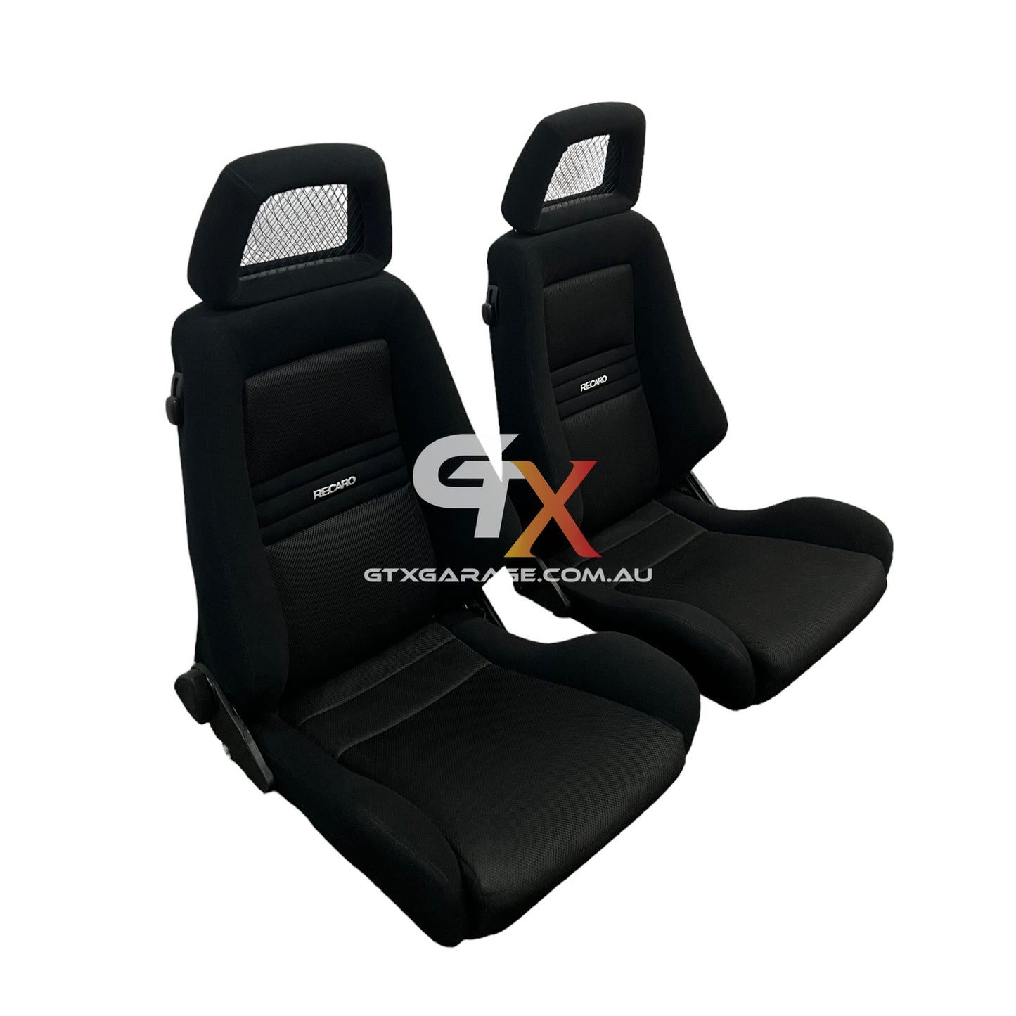 RECARO LX Fishnet Perforated Black Fabric