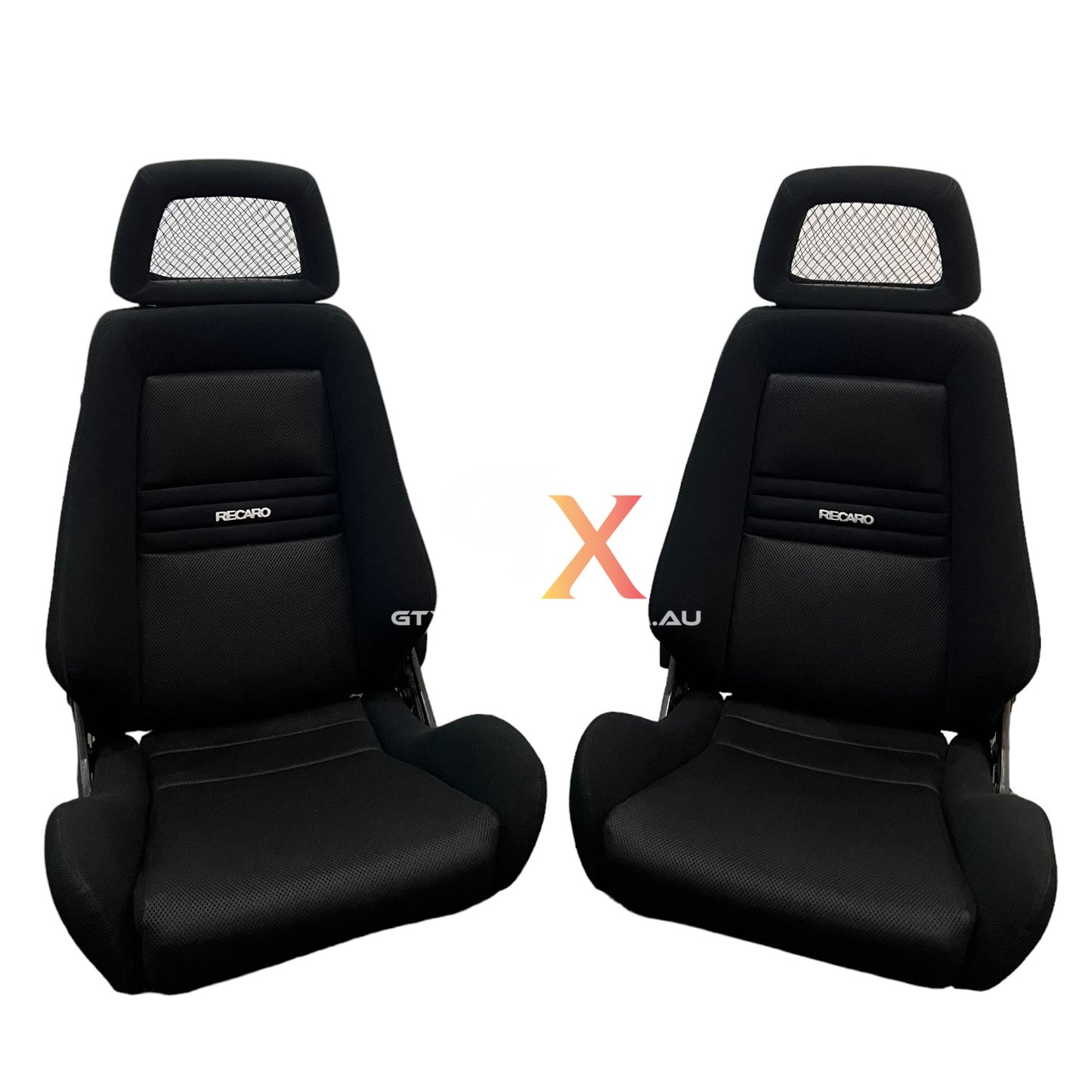 RECARO LX Fishnet Perforated Black Fabric