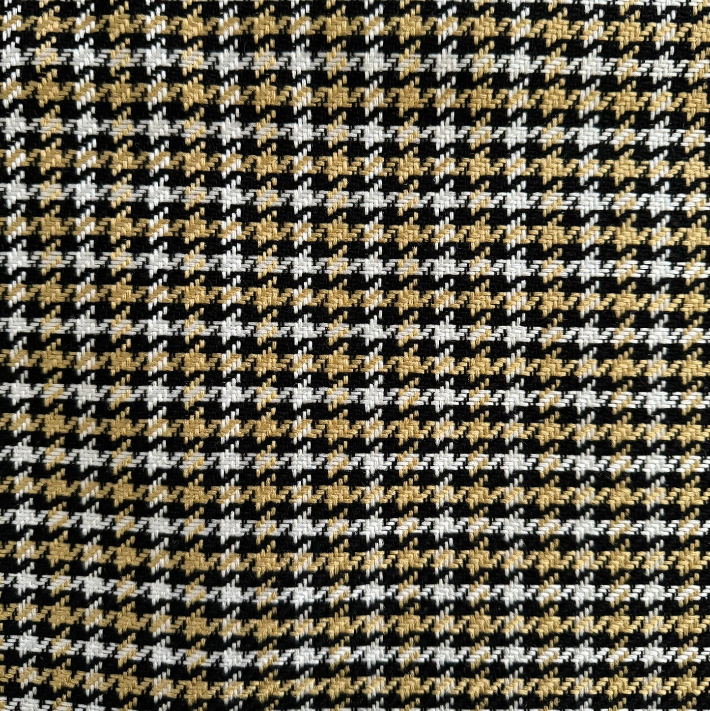 Houndstooth Black/Beige Fabric