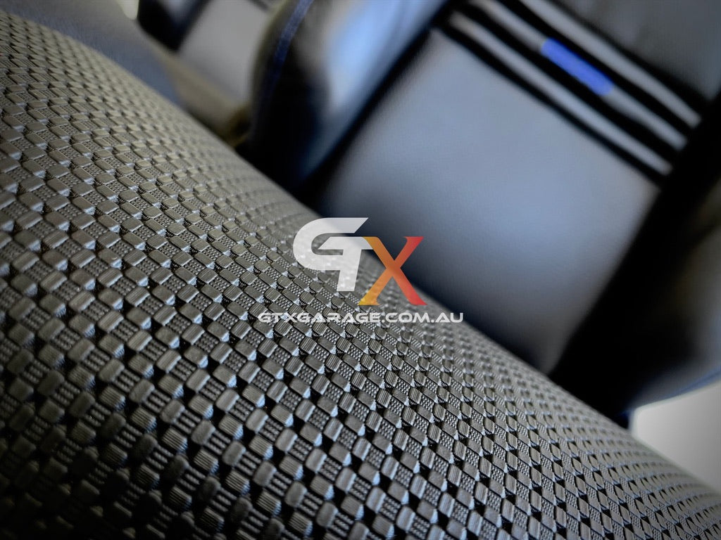 RECARO LX Fishnet Blue Stitching