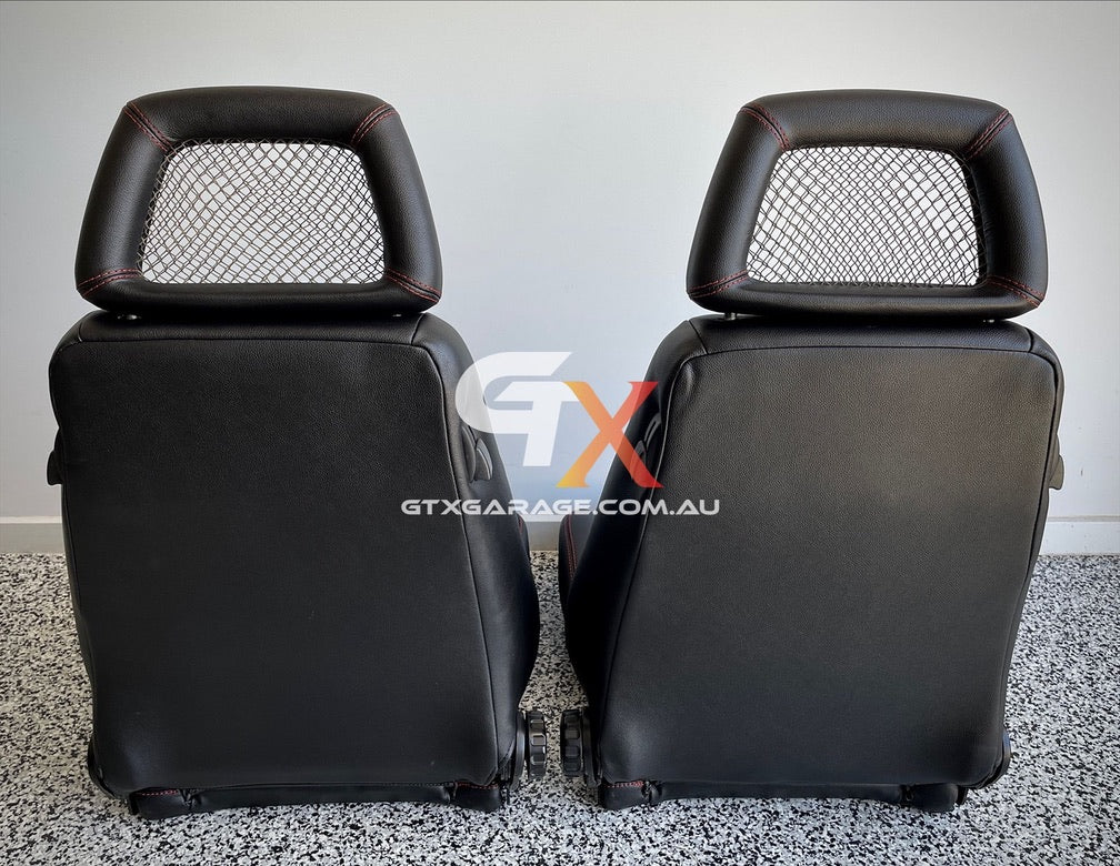 RECARO LX Fishnet Red Stitching