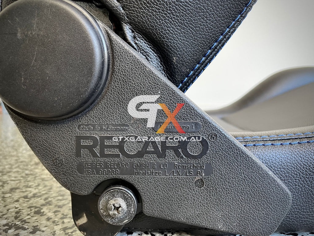 RECARO LX Fishnet Blue Stitching
