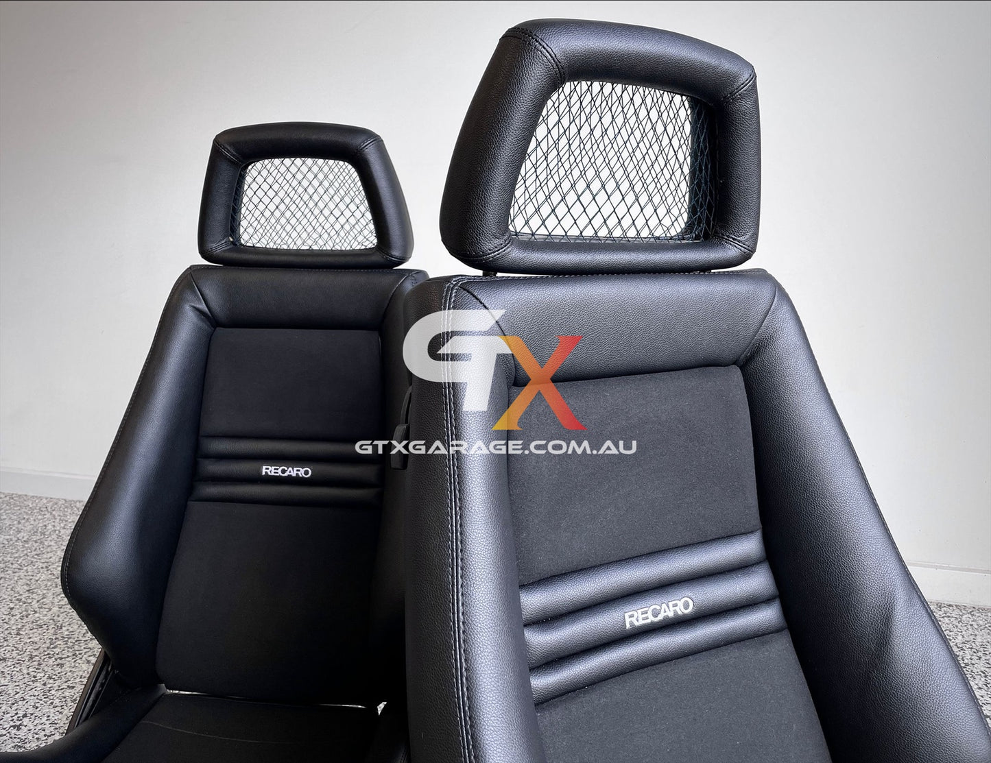 RECARO LX Fishnet Black Suede