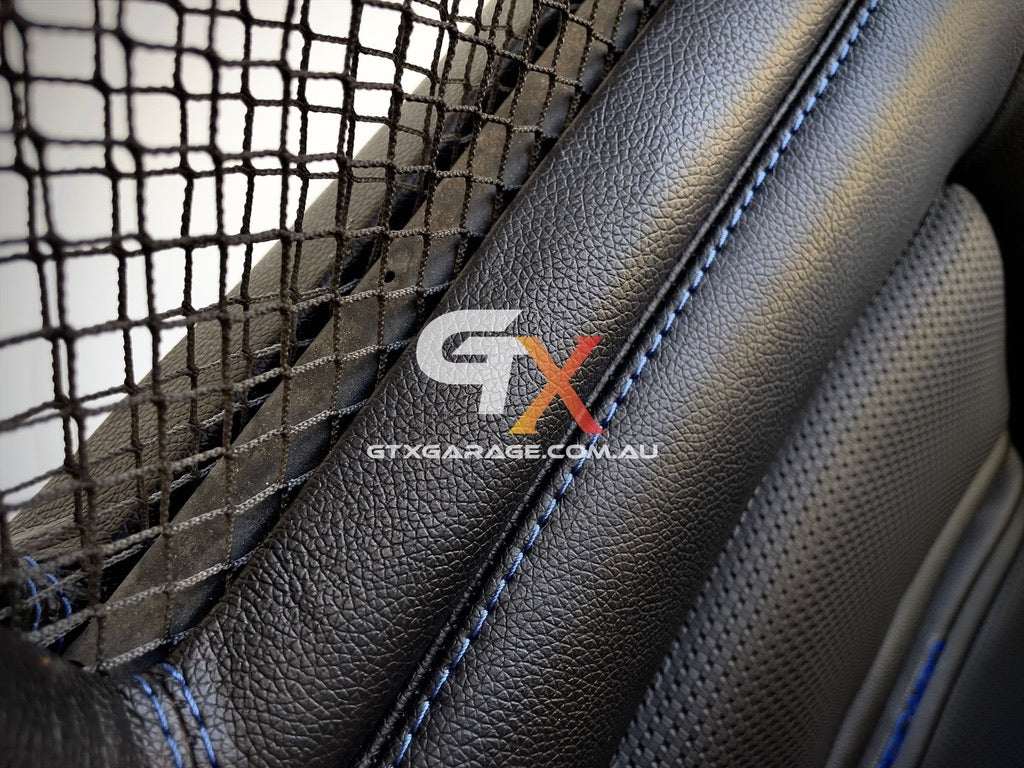 RECARO LX Fishnet Blue Stitching