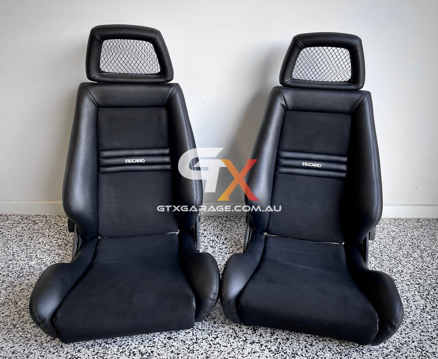 RECARO LX Fishnet Black Suede