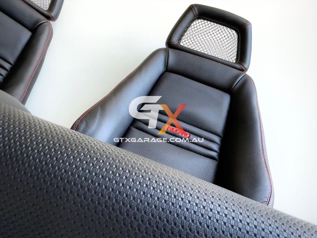 RECARO LX Fishnet Red Stitching
