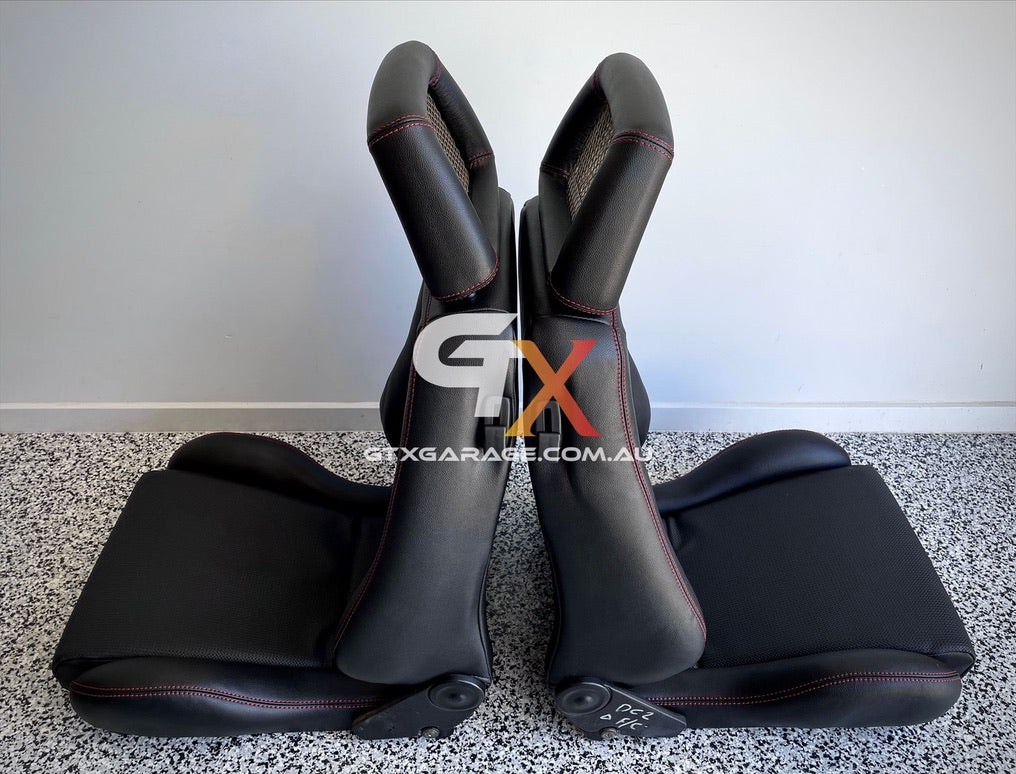 RECARO LX Fishnet Red Stitching