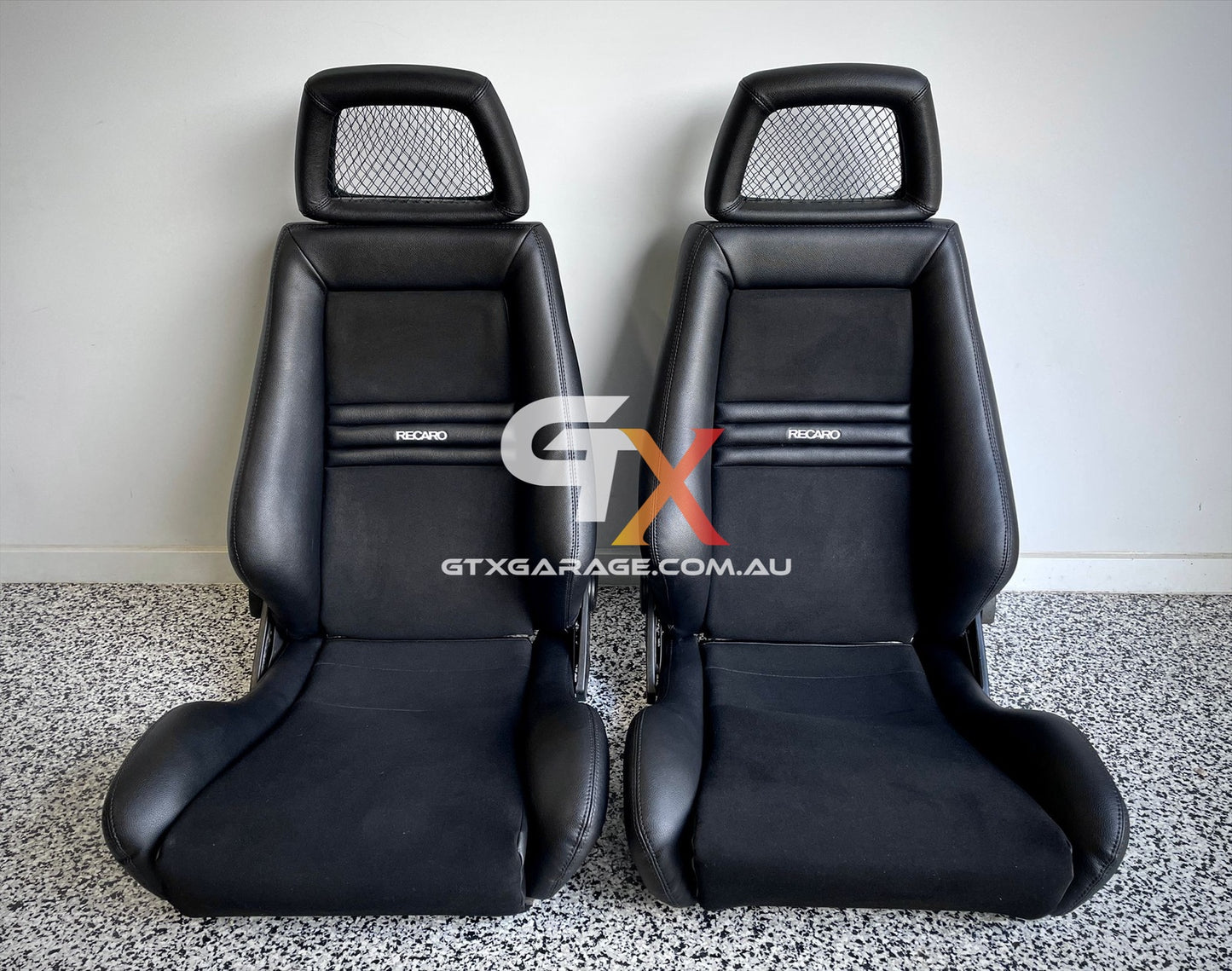 RECARO LX Fishnet Black Suede