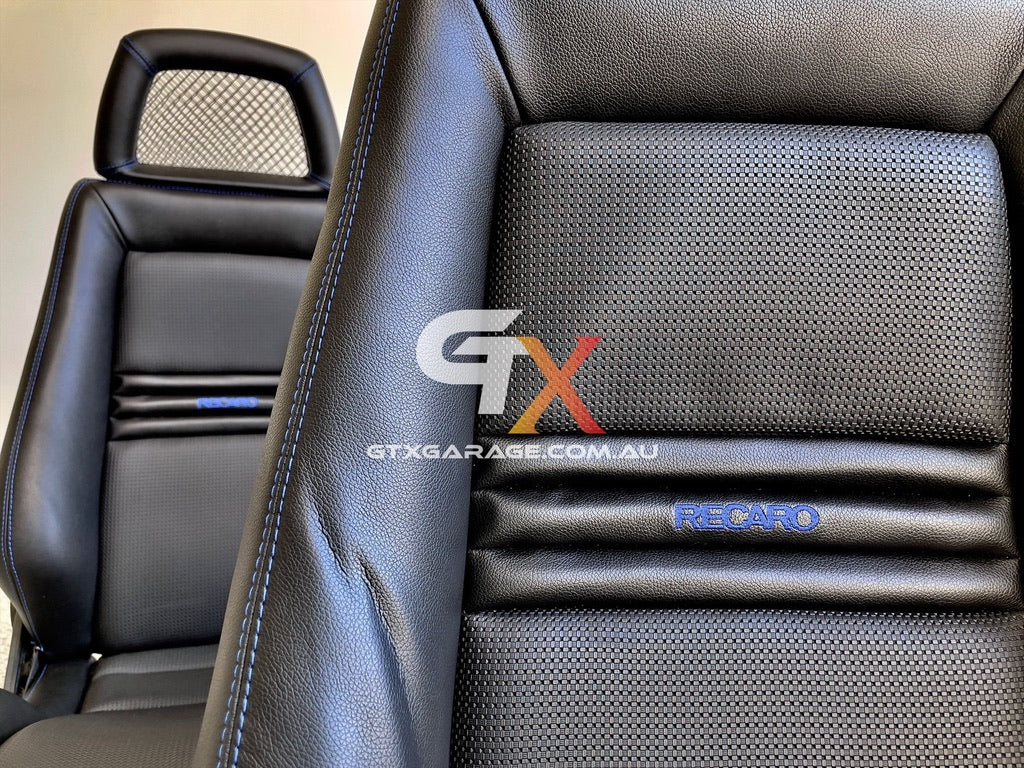 RECARO LX Fishnet Blue Stitching