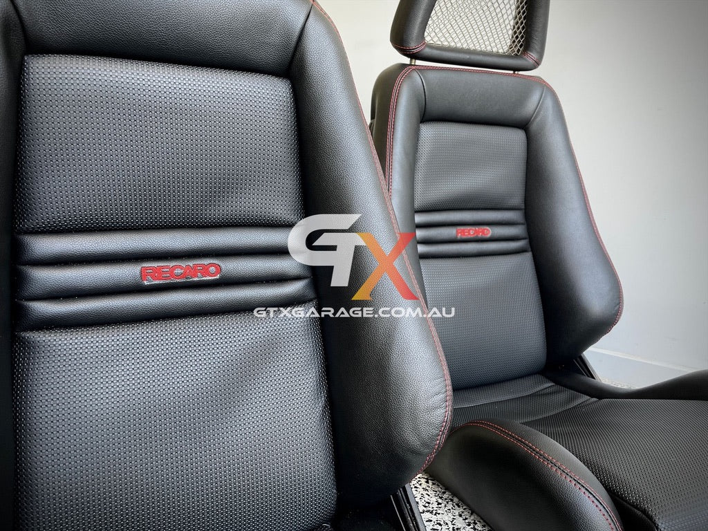 RECARO LX Fishnet Red Stitching