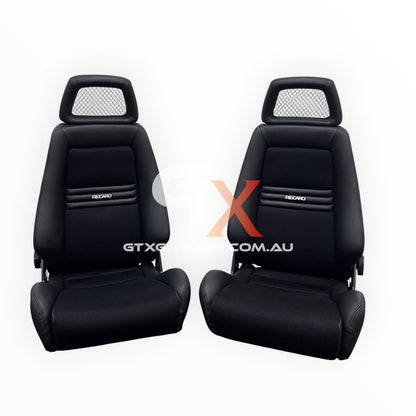 RECARO LX Fishnet Black Fabric & Vinyl