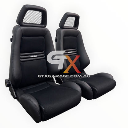 RECARO LX Fishnet Black Fabric & Vinyl