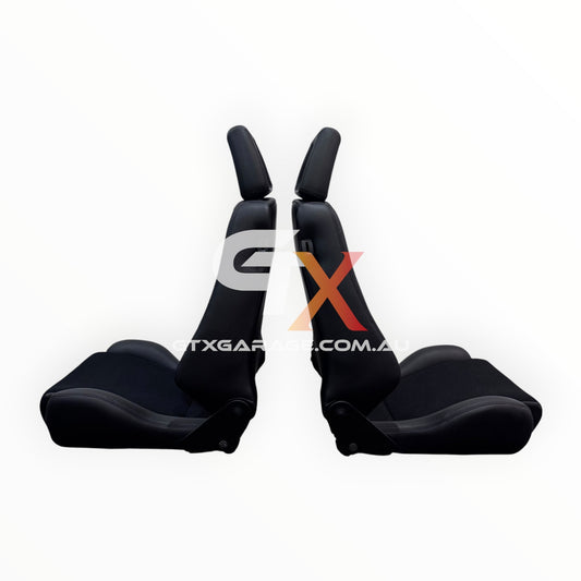 RECARO LX Fishnet Black Fabric & Vinyl