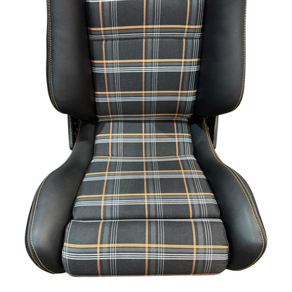 VW Golf GTi Orange Tartan Fabric (MK-77)