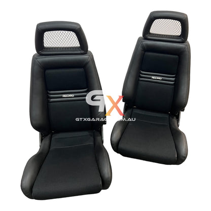 RECARO LX Fishnet Black Fabric & Vinyl