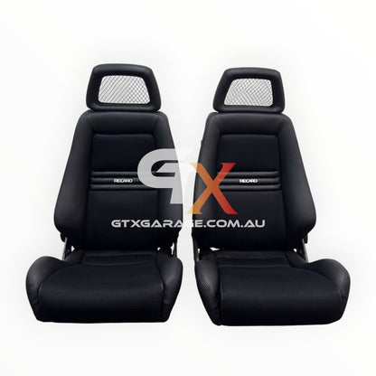 RECARO LX Fishnet Black Fabric & Vinyl