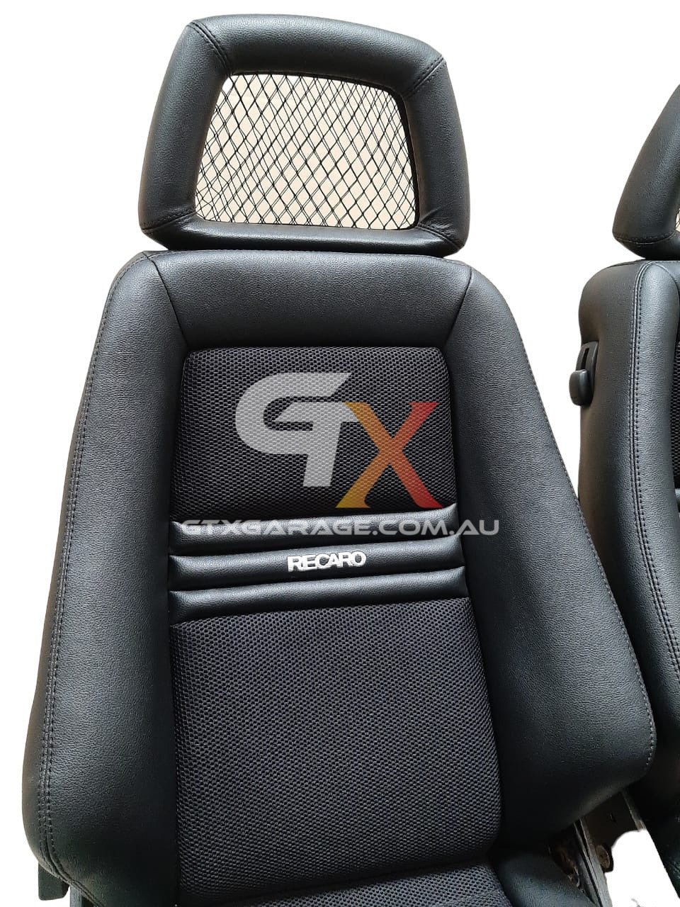 (Pre-Order) RECARO LX Fishnet Black Fabric & Vinyl