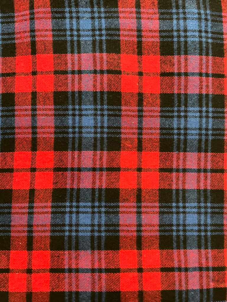 Tartan Blue/Red Fabric (6405)