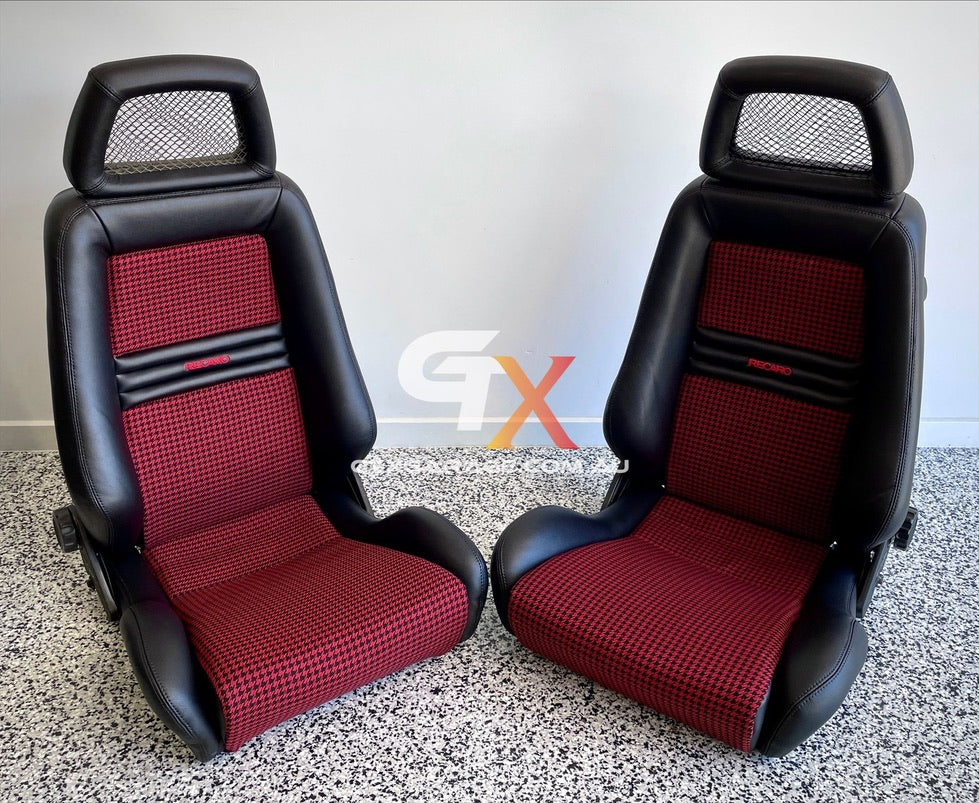 RECARO LX Fishnet Houndstooth Chili Red