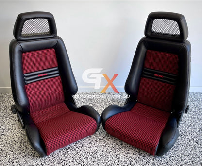 RECARO LX Fishnet Houndstooth Chili Red
