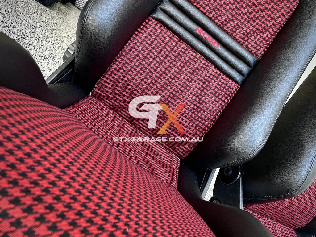 RECARO LX Fishnet Houndstooth Chili Red