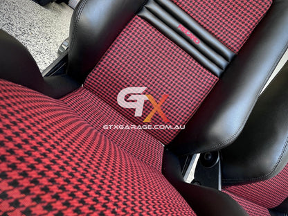 RECARO LX Fishnet Houndstooth Chili Red
