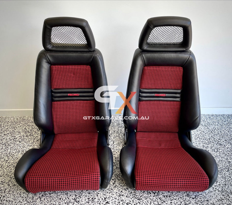 RECARO LX Fishnet Houndstooth Chili Red